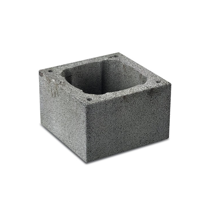 Блок керамзитобетонный пустотелый дымоходный  310х310х240 мм