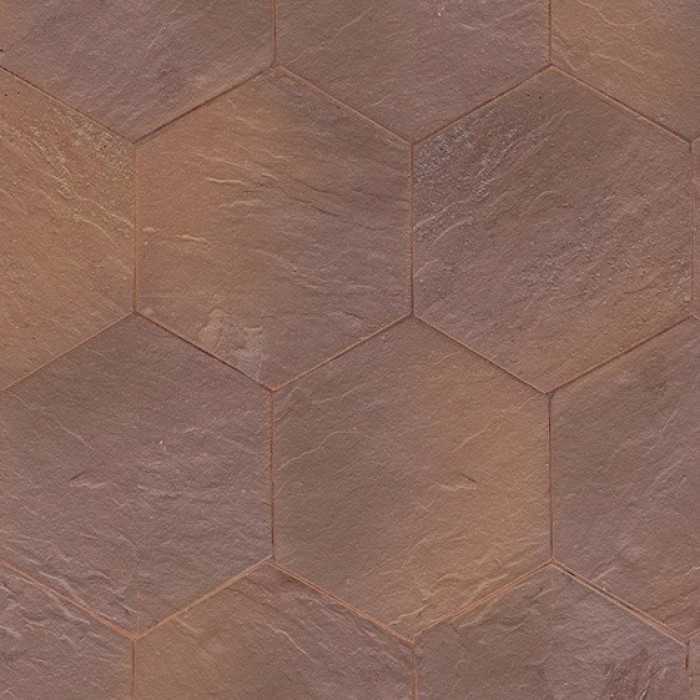 Клинкерная брусчатка Muhr №07 Herbstlaub, гексагон 200х52 мм